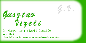 gusztav vizeli business card