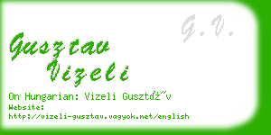 gusztav vizeli business card